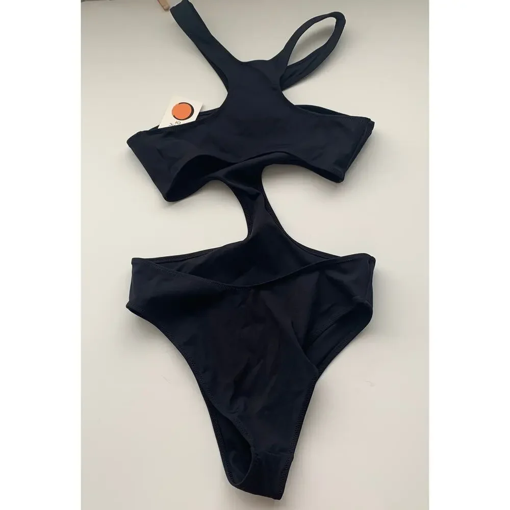 Tropic of C Mila One Piece Black Compression Swimsuit Womens New Black Small